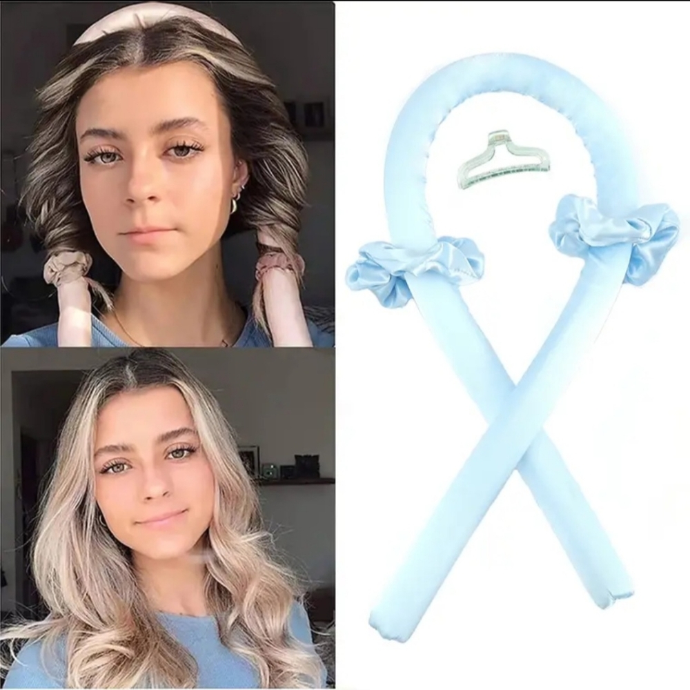 Hitless curling rod head band for long hair rollers for woman 👩